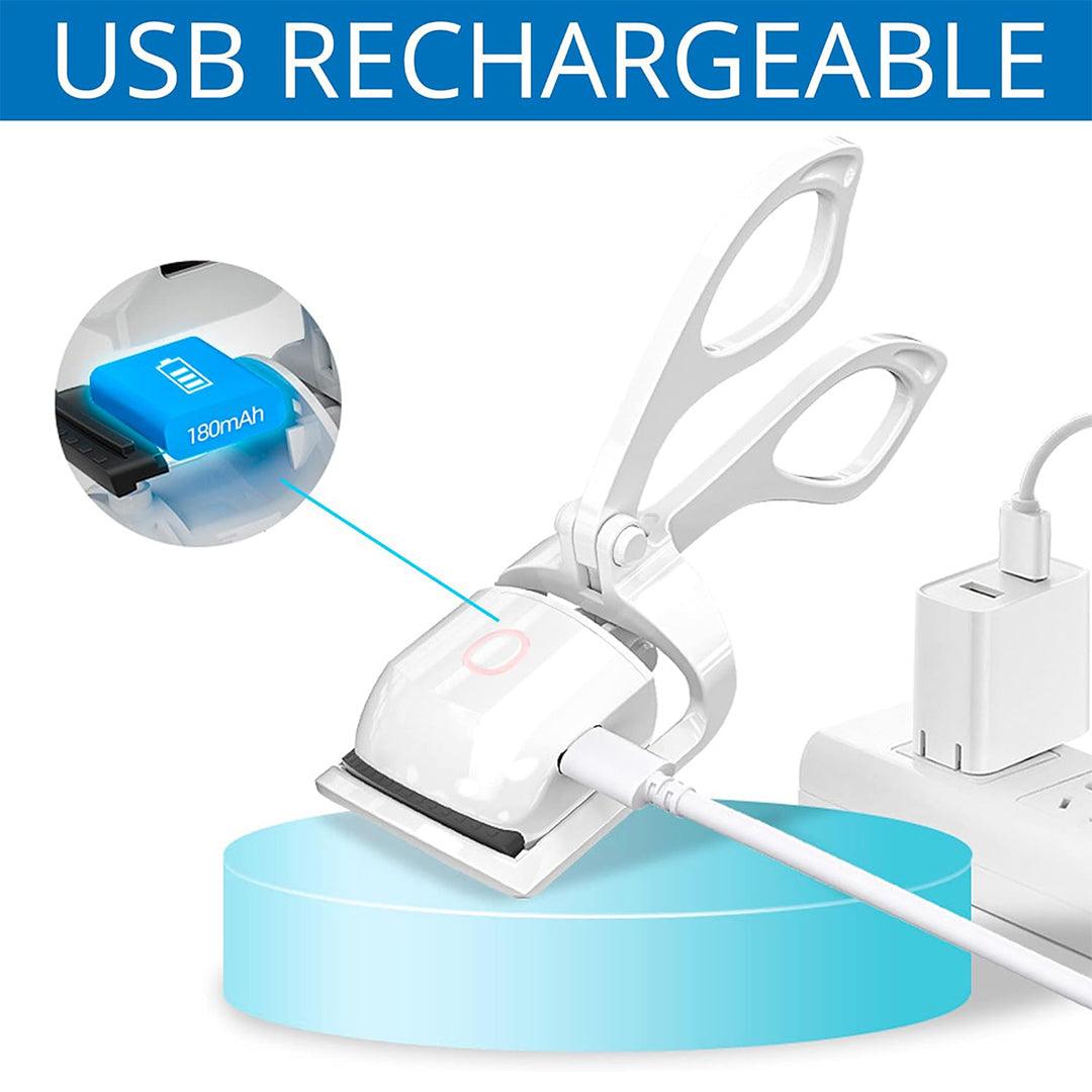Electric Eyelash Curler - Electric Heated Lasting USB Charging Cable Makeup Tools Health & Beauty - Tophatter Daily Deals