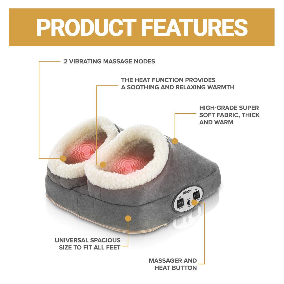 Foot Warmers for Elderly - Electric Foot Warmer Massager Soothing Relaxing Hot Feet Massage Relaxing Fleece Heated Feet Soft Comfort Personal Care - Tophatter Daily Deals
