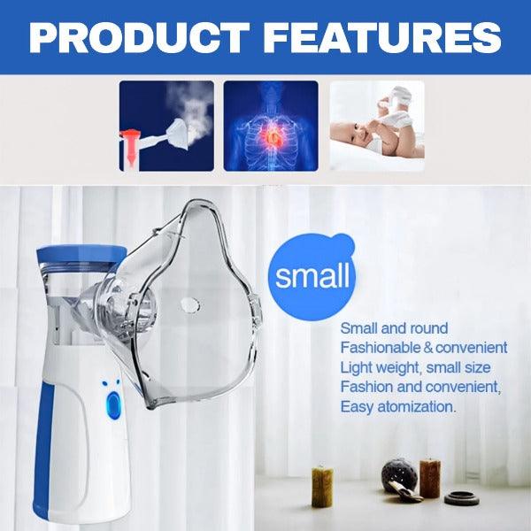 Best Steam Inhaler UK - Handheld Electric Inhaler Steam Portable Machine for Children Adult Elder Health Care - Tophatter Daily Deals
