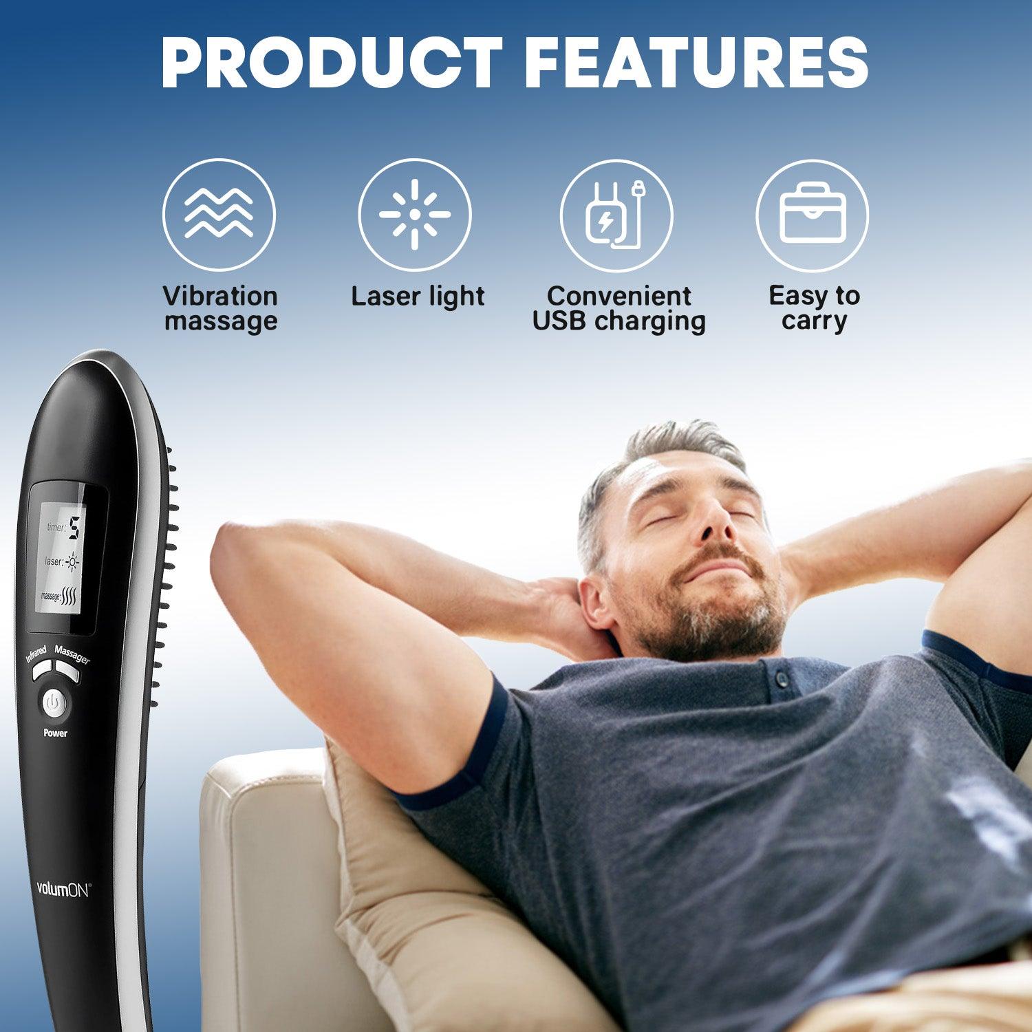 Laser Combs for Hair Growth - Laser Massage Comb For Infrared Hair Growth Regrowth Hair Thickening Home Use UK Hair Care - Tophatter Daily Deals