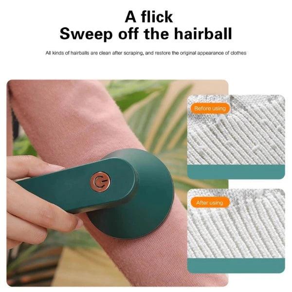 Best Lint Remover UK - USB Rechargeable Clothes Cleaner Fabric Shaver Green Exercise & Fitness - Tophatter Daily Deals