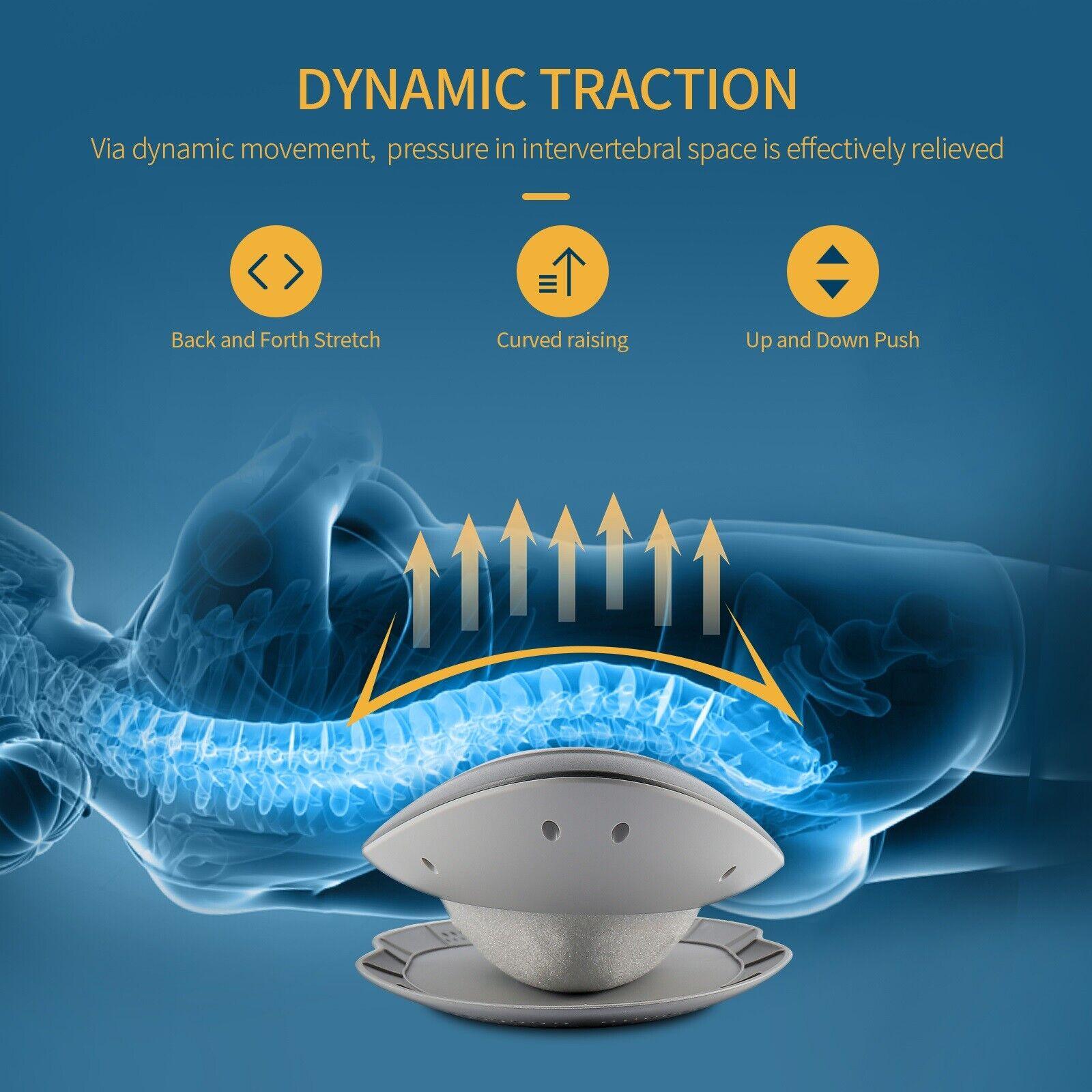 Lumbar Traction Device - Electric Waist Back Massager Auto-timing Spine Support Health Care - Tophatter Daily Deals