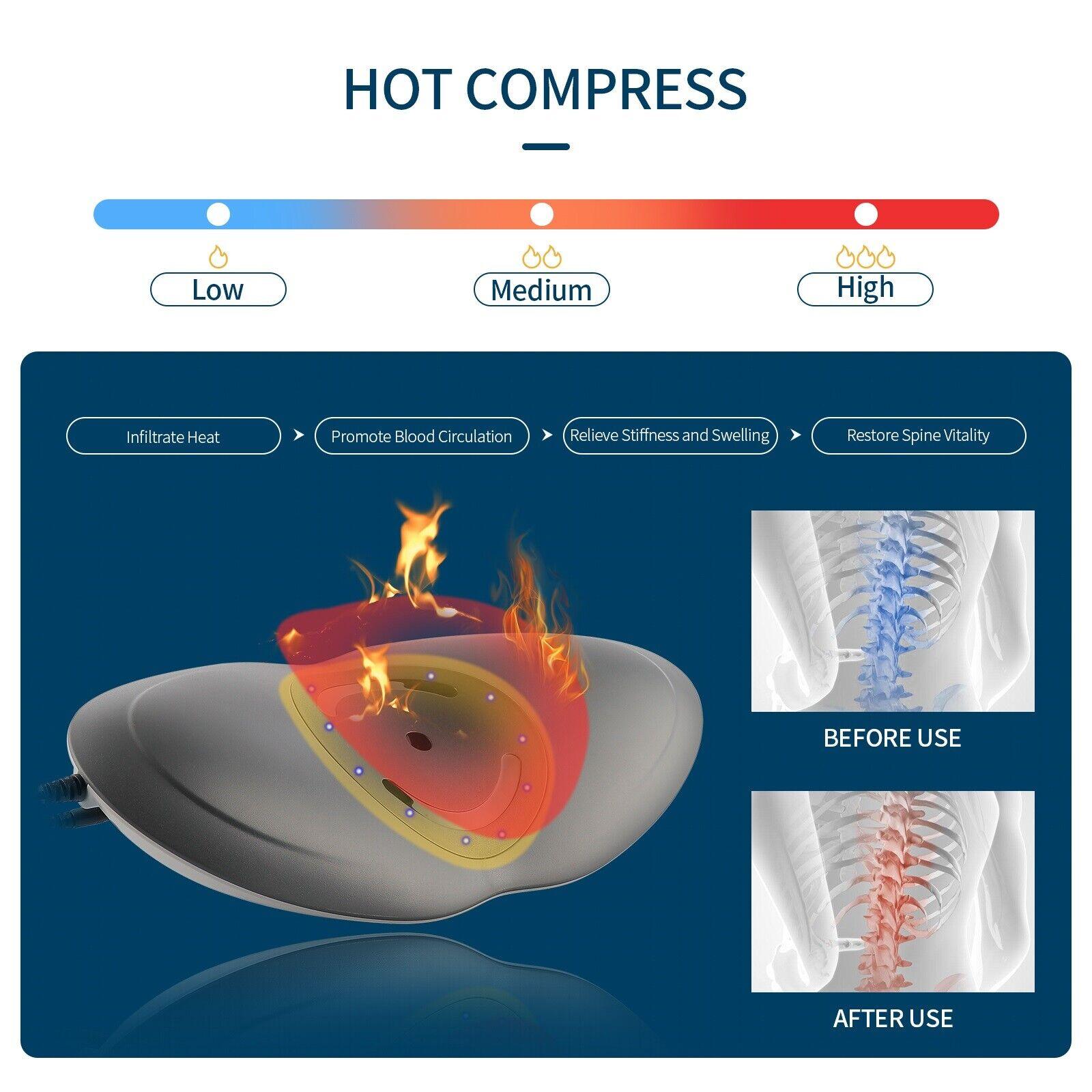 Lumbar Traction Device - Electric Waist Back Massager Auto-timing Spine Support Health Care - Tophatter Daily Deals
