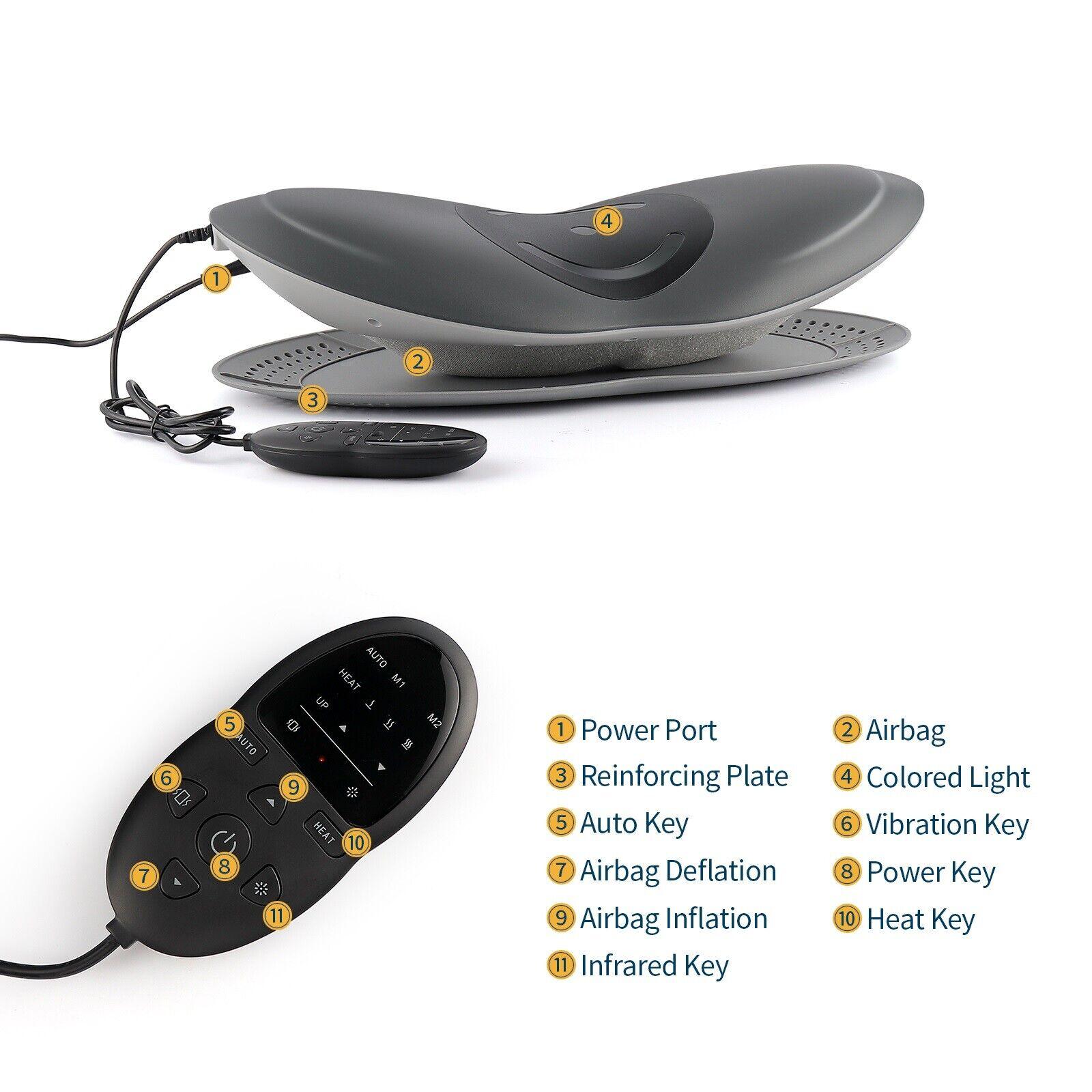 Lumbar Traction Device - Electric Waist Back Massager Auto-timing Spine Support Health Care - Tophatter Daily Deals