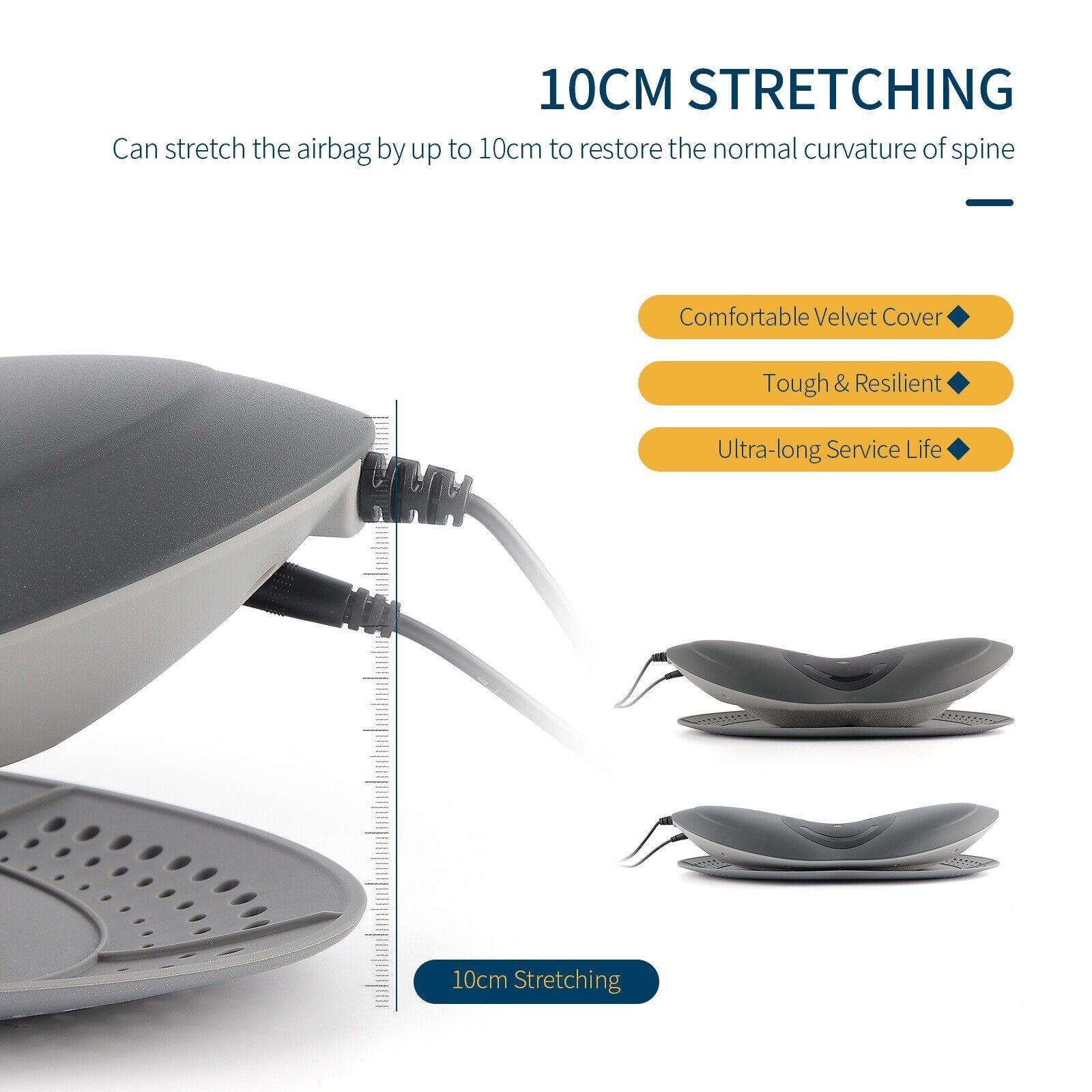 Lumbar Traction Device - Electric Waist Back Massager Auto-timing Spine Support Health Care - Tophatter Daily Deals