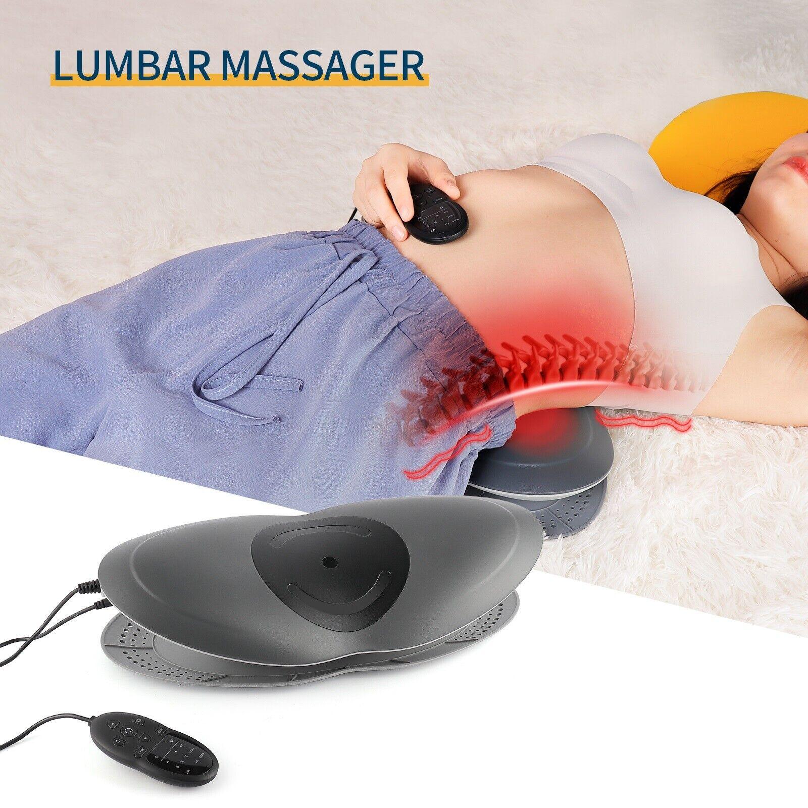 Lumbar Traction Device - Electric Waist Back Massager Auto-timing Spine Support Health Care - Tophatter Daily Deals