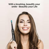 Rechargeable Power Toothbrush - 4/12X Brush Heads Electric Toothbrush Power Toothbrush ADA Accepted Personal Care - Tophatter Daily Deals