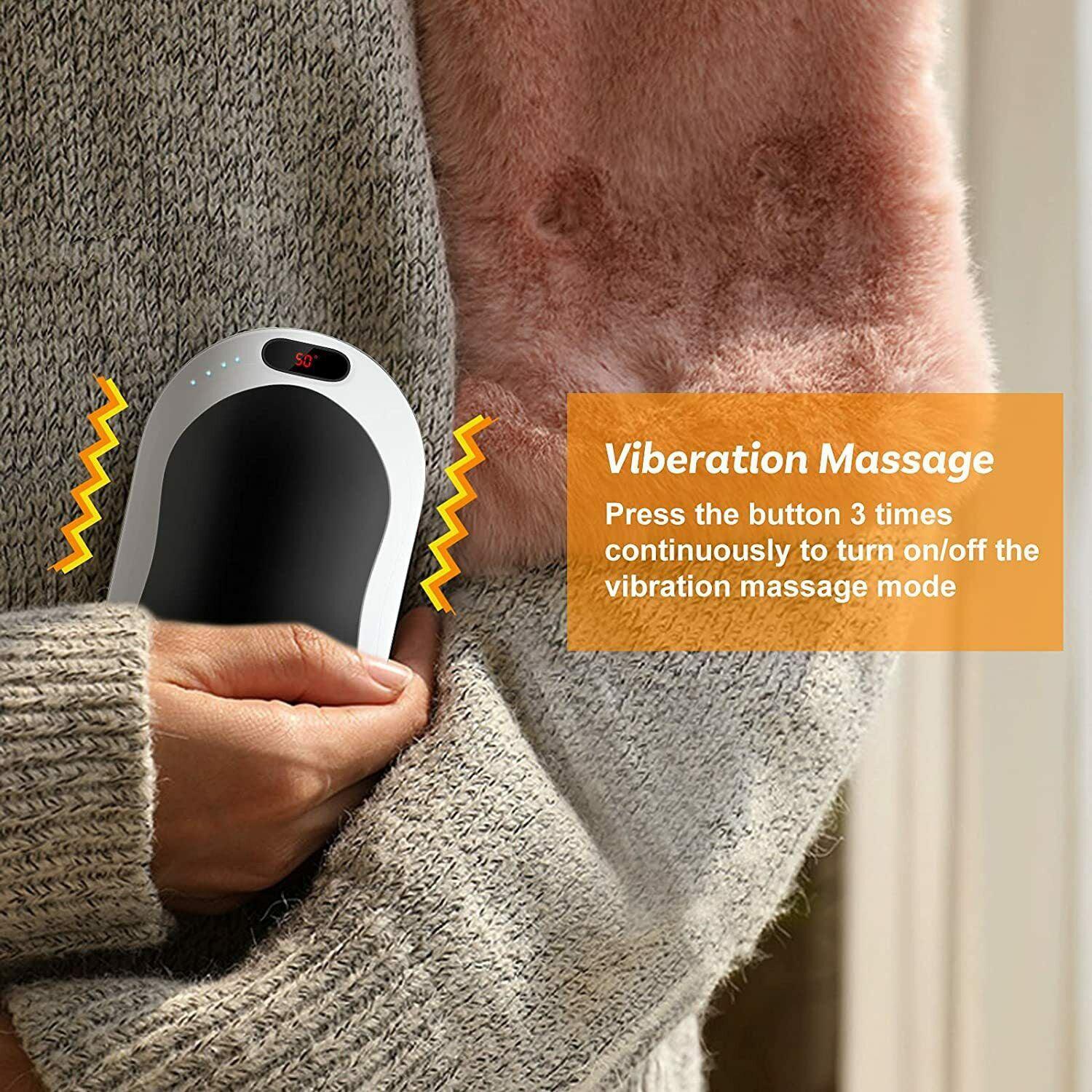 Electric Hot Rechargeable Hand Warmers - Reusable USB Hand Warmer 10000mAh Electric Portable Pocket Hand Warmers Double-sided Heat Health & Beauty - Tophatter Daily Deals