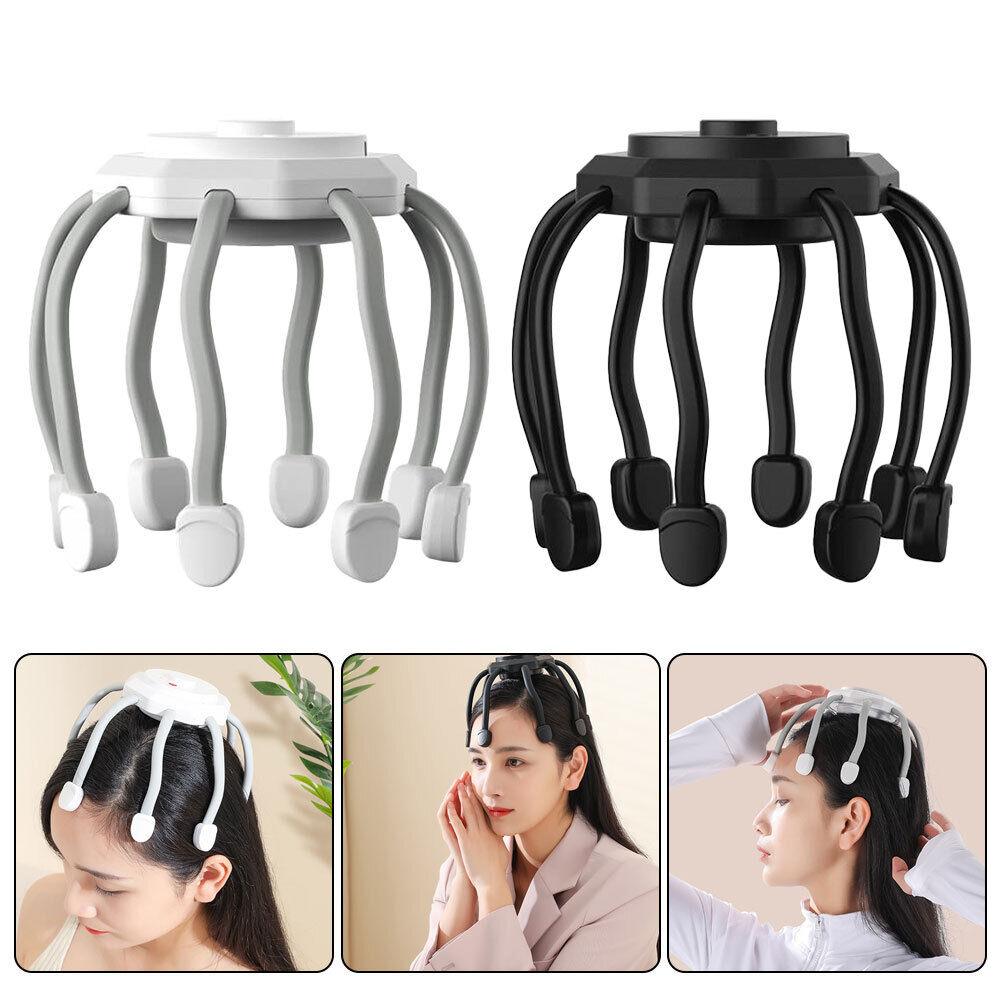 Electric Scalp Massager UK - Electric Scalp Head Massager Octopus Claw Vibration Massage Stress Relief Relax Health Care - Tophatter Daily Deals