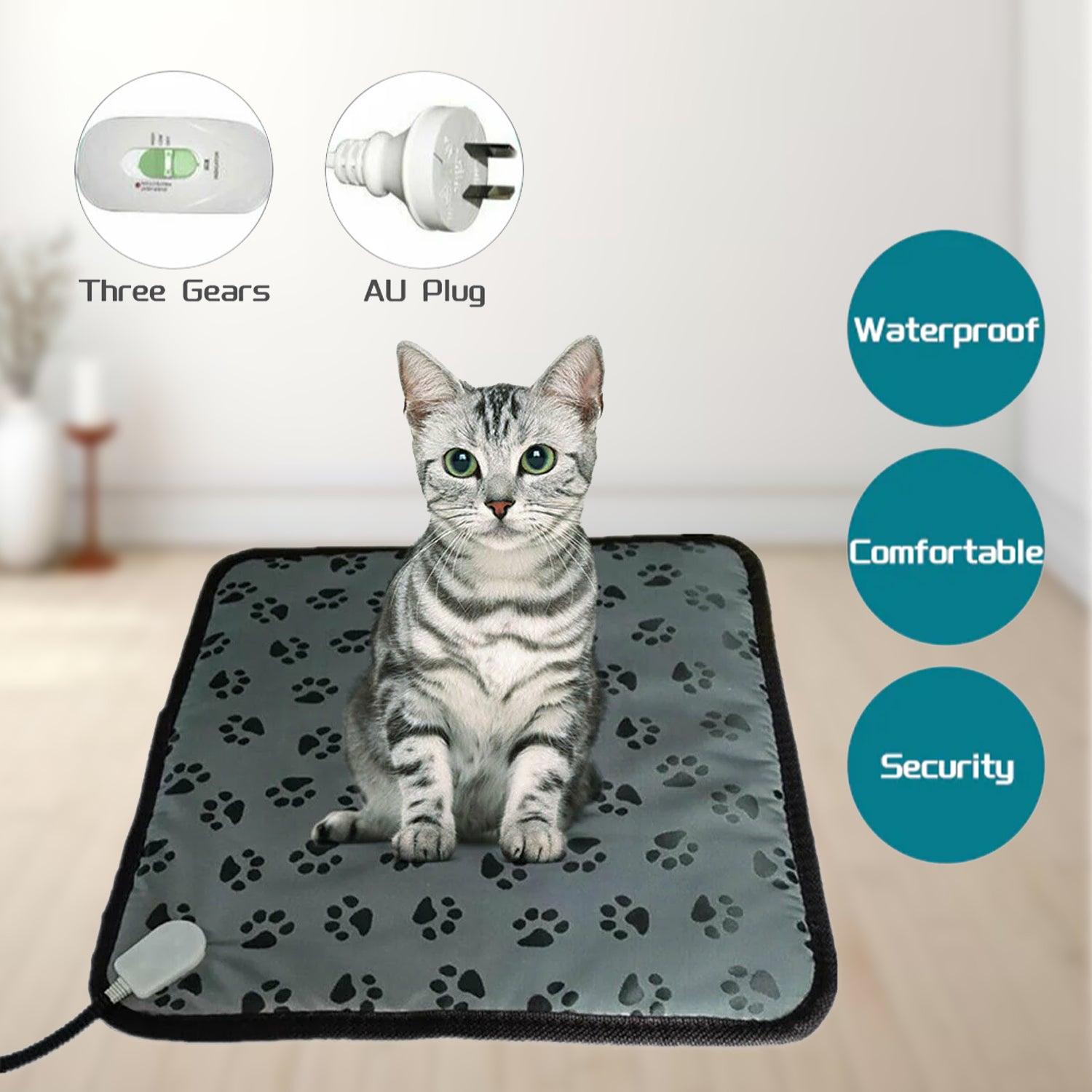 Pet Heating Pad - Electric Heat Mat Heated Bed Dog Puppy Whelping Pads Pet Products - Tophatter Daily Deals