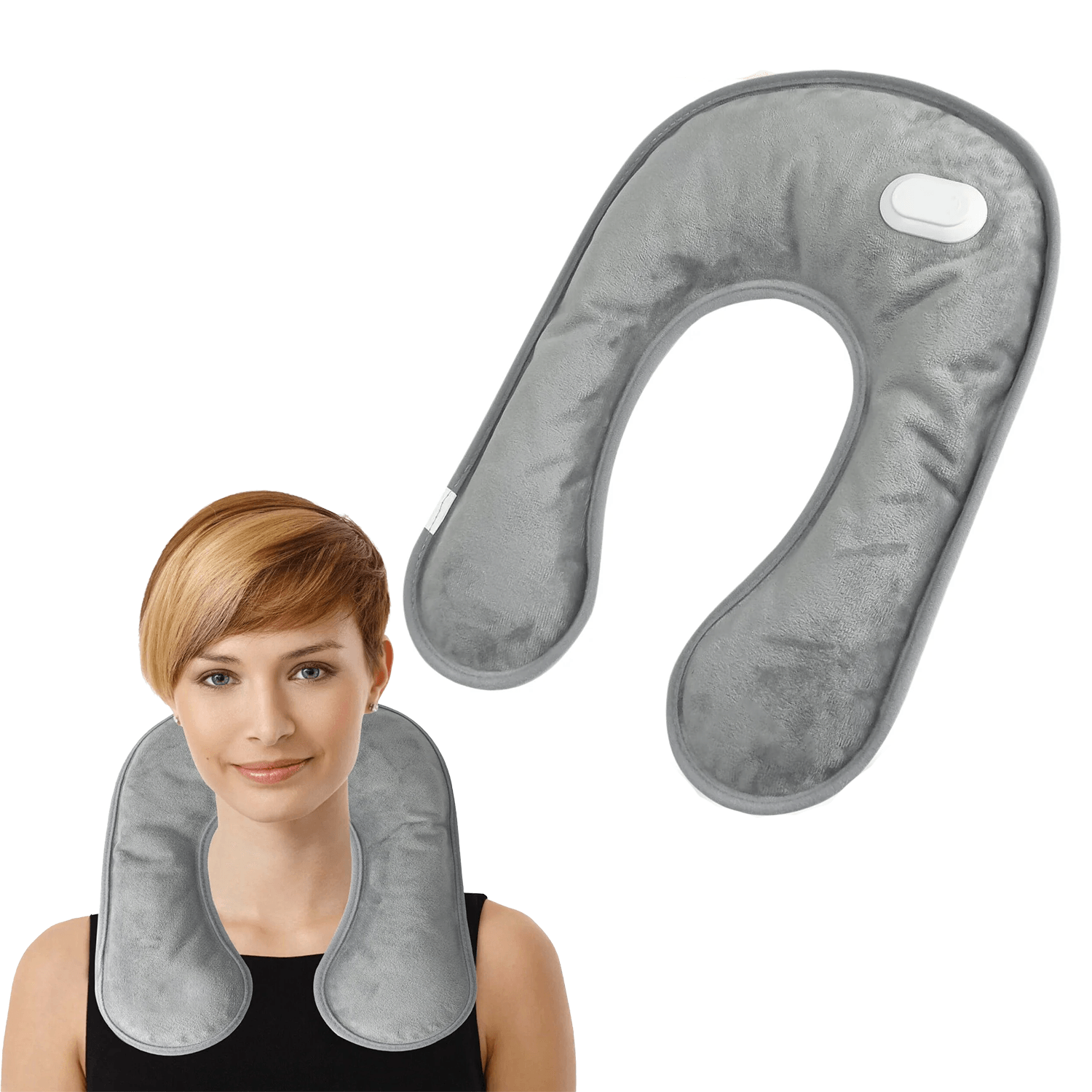 Electric Hot Water Bottle - Rechargeable Neck Shoulder Warmer Massaging Heat Pad Apparel & Accessories - Tophatter Daily Deals