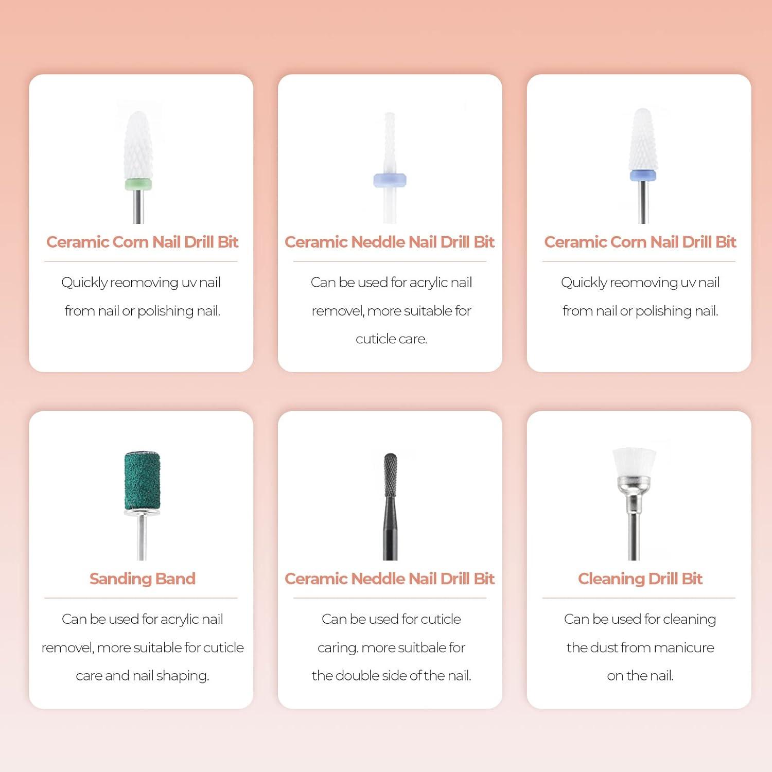 Drill Machine for Nails - Nail Drill Machine Professional Manicure Set Electric Nail Files Health & Beauty - Tophatter Daily Deals