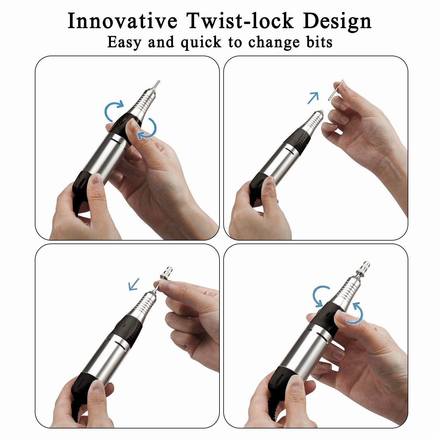 Drill Machine for Nails - Nail Drill Machine Professional Manicure Set Electric Nail Files Health & Beauty - Tophatter Daily Deals