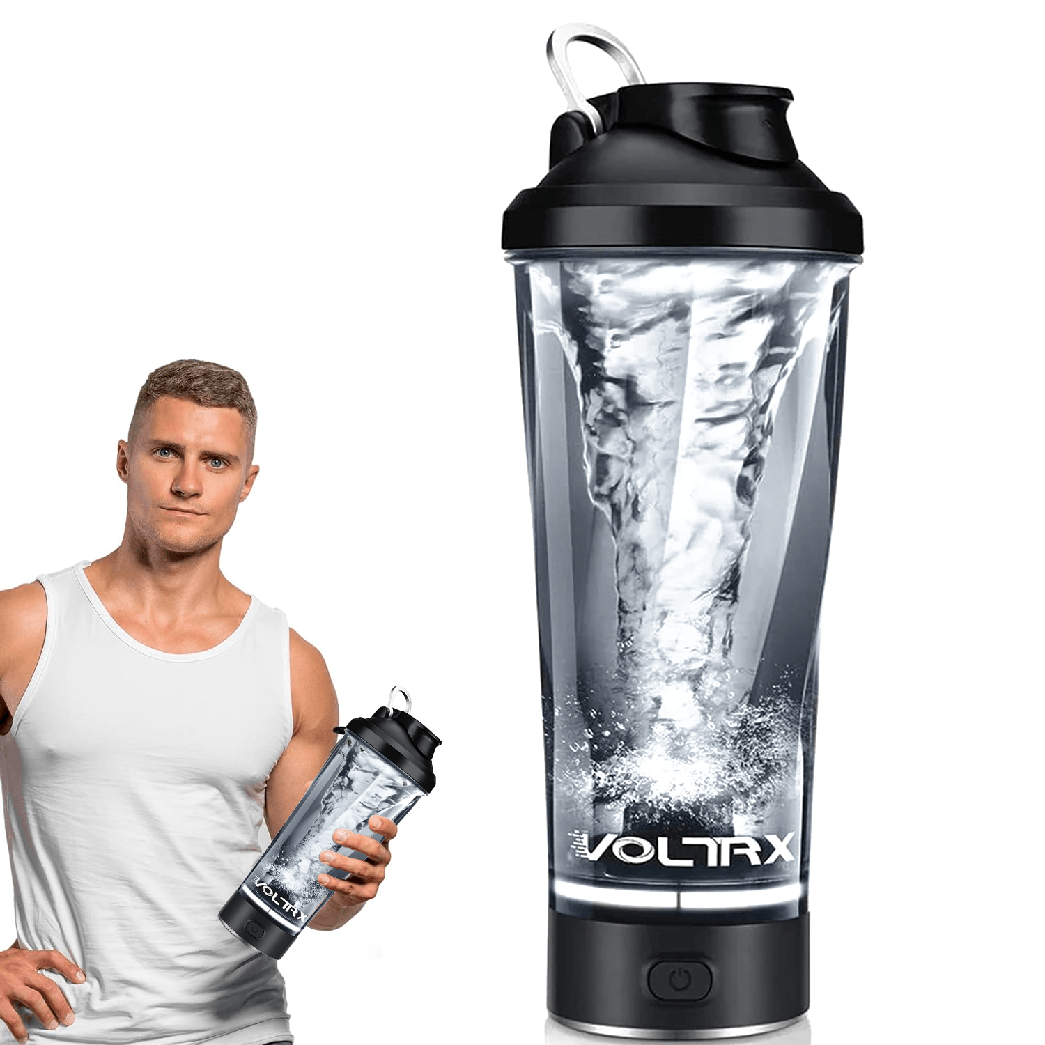 Electric Protein Shaker Bottle - Made with Tritan BPA Free USB Rechargeable Sports & Outdoor - Tophatter Daily Deals
