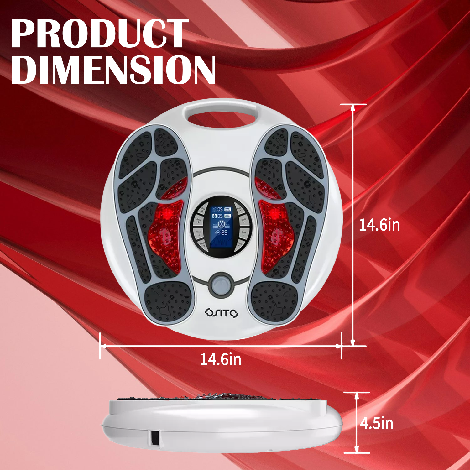 Circulation Foot Massager – EMS & TENS Electric Foot Stimulator for Pain Relief & Blood Flow Foot Massagers - Tophatter Daily Deals