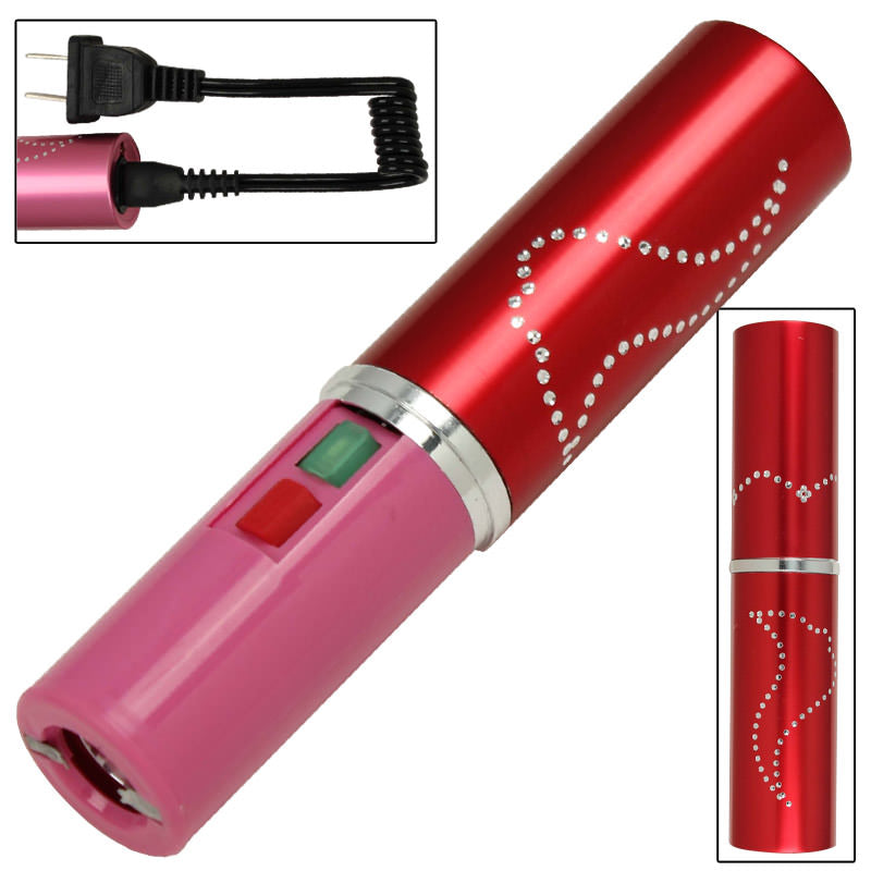 Electrika Lipstick 2.8 Million Volt Stun Gun Burgundy Collectible Weapons - Tophatter Daily Deals