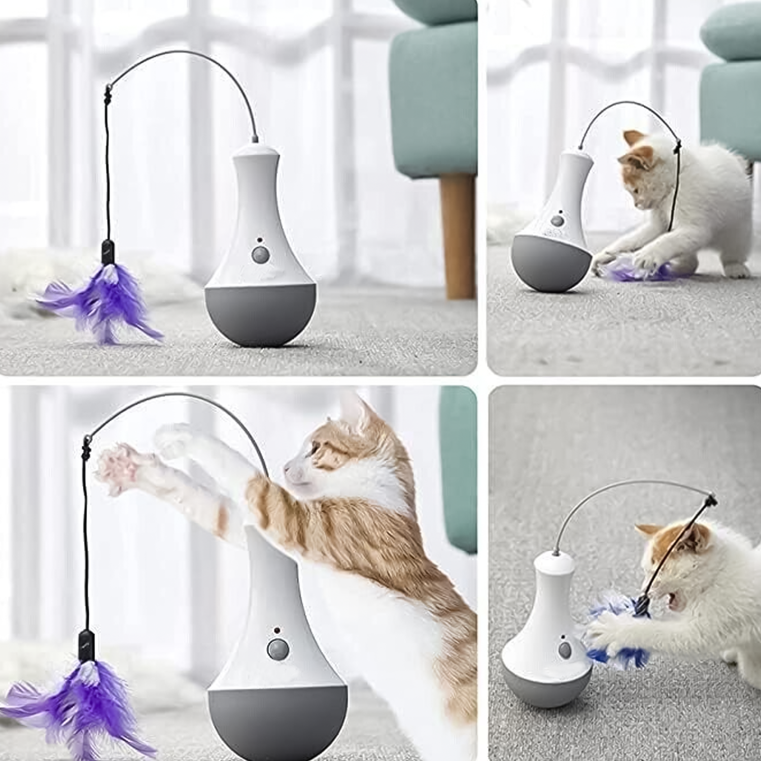 Cat Interactive Toys – Stimulating Motion Toys for Exercise, Hunting & Fun Pet Products - Tophatter Daily Deals