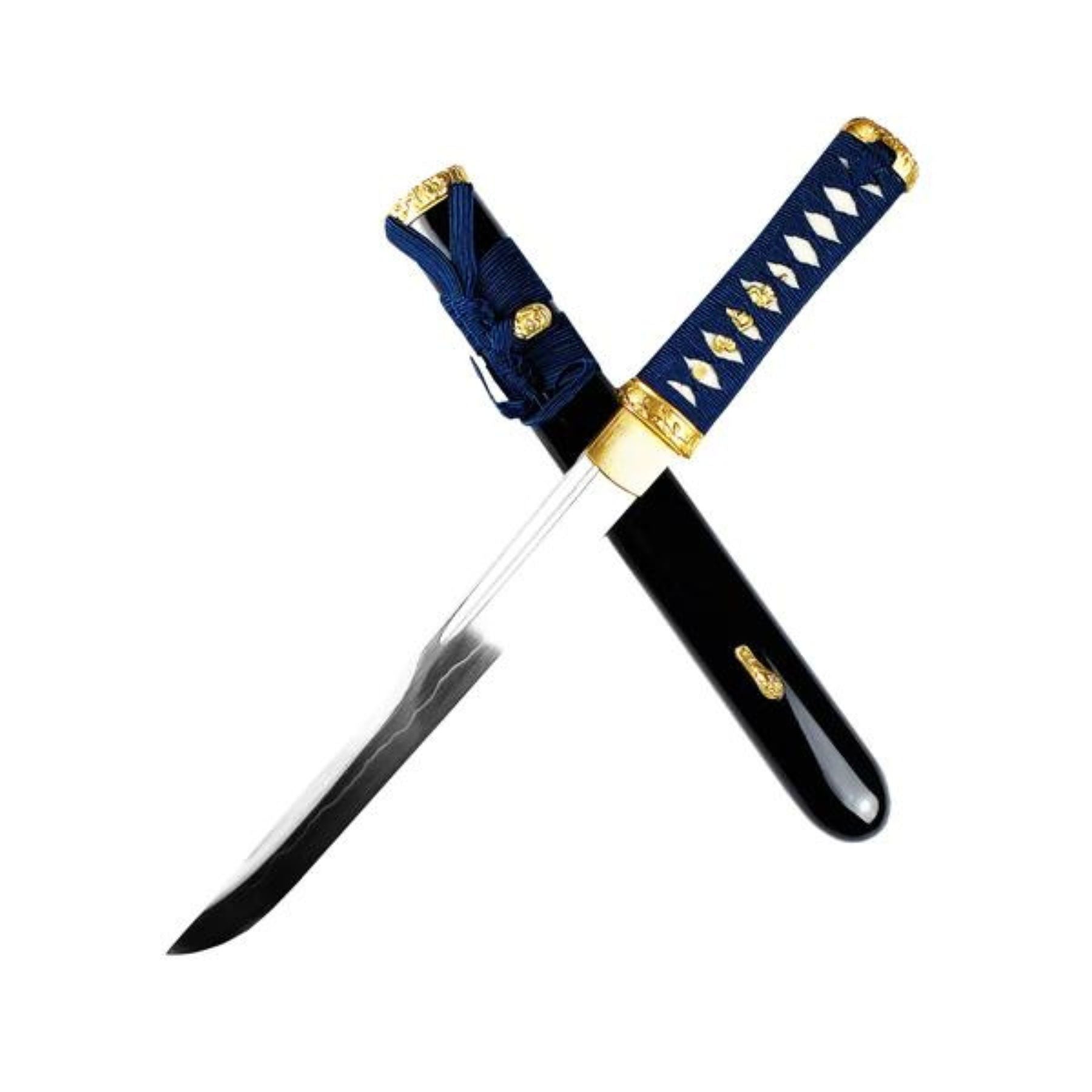 Elegant Japanese Tanto Dagger with Gold Accents Dagger - Tophatter Daily Deals