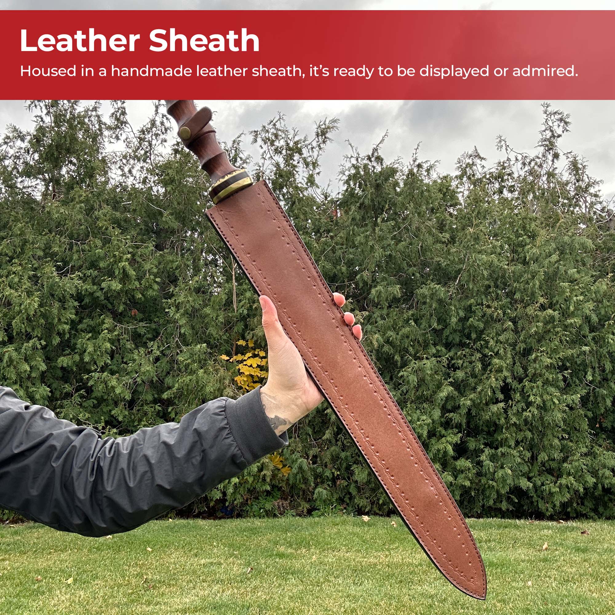 Damascus Steel Roman Gladius Sword Swords - Tophatter Daily Deals