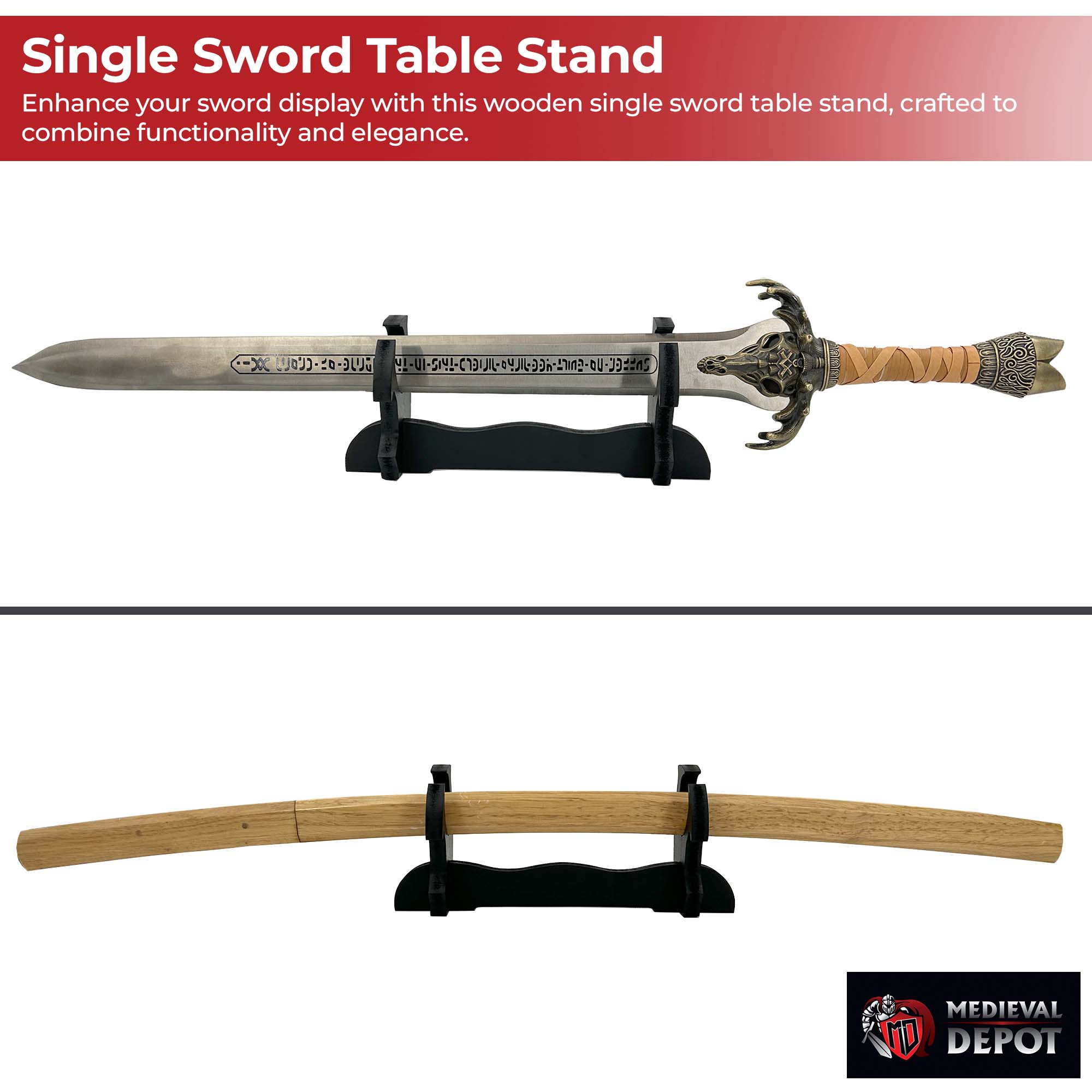 Elegant Sword Display Stand Display Stands & Plaques - Tophatter Daily Deals