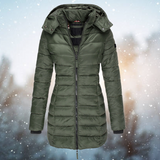 Waterproof Women’s Winter Jacket - Mid-Thigh Insulated Green - Tophatter Daily Deals