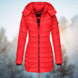 Waterproof Women’s Winter Jacket - Mid-Thigh Insulated Red - Tophatter Daily Deals