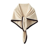 Soft Women’s Triangular Scarf - Cashmere For Layering Beige - Tophatter Daily Deals