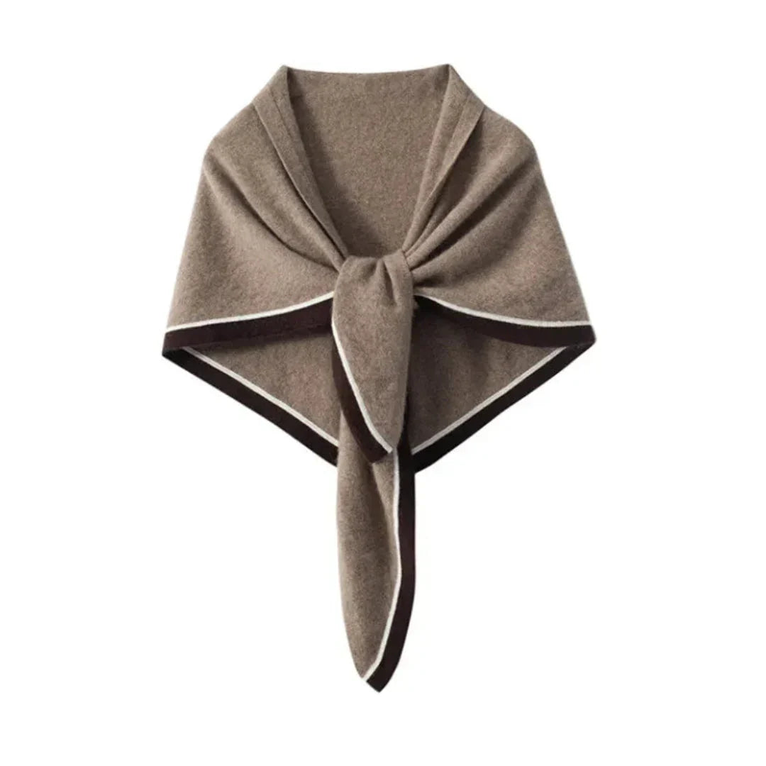 Soft Women’s Triangular Scarf - Cashmere For Layering Tan - Tophatter Daily Deals
