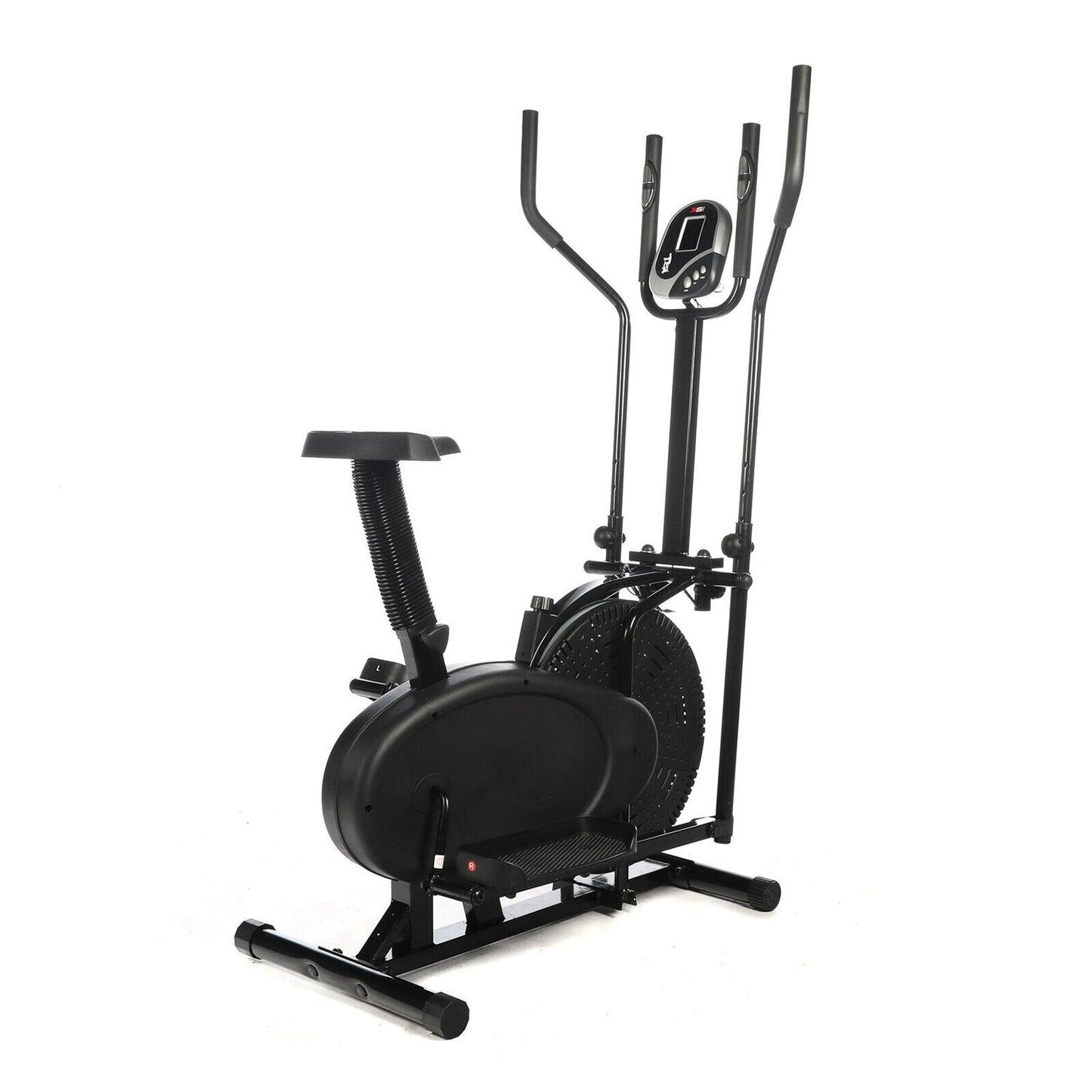 Best Elliptical Cross Trainer - 2 in 1 Exercise Bike Cardio Fitness Workout Machine Exercise & Fitness - Tophatter Daily Deals