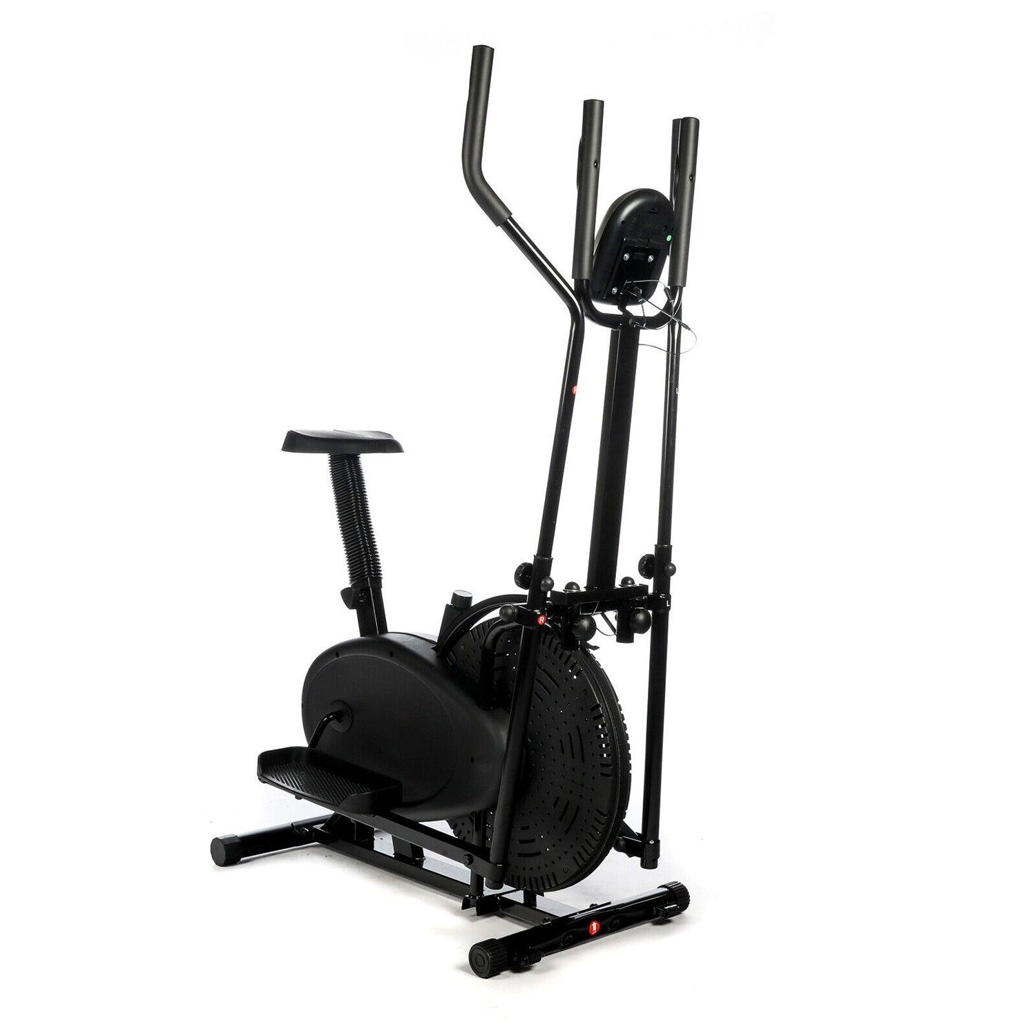 Best Elliptical Cross Trainer - 2 in 1 Exercise Bike Cardio Fitness Workout Machine Exercise & Fitness - Tophatter Daily Deals