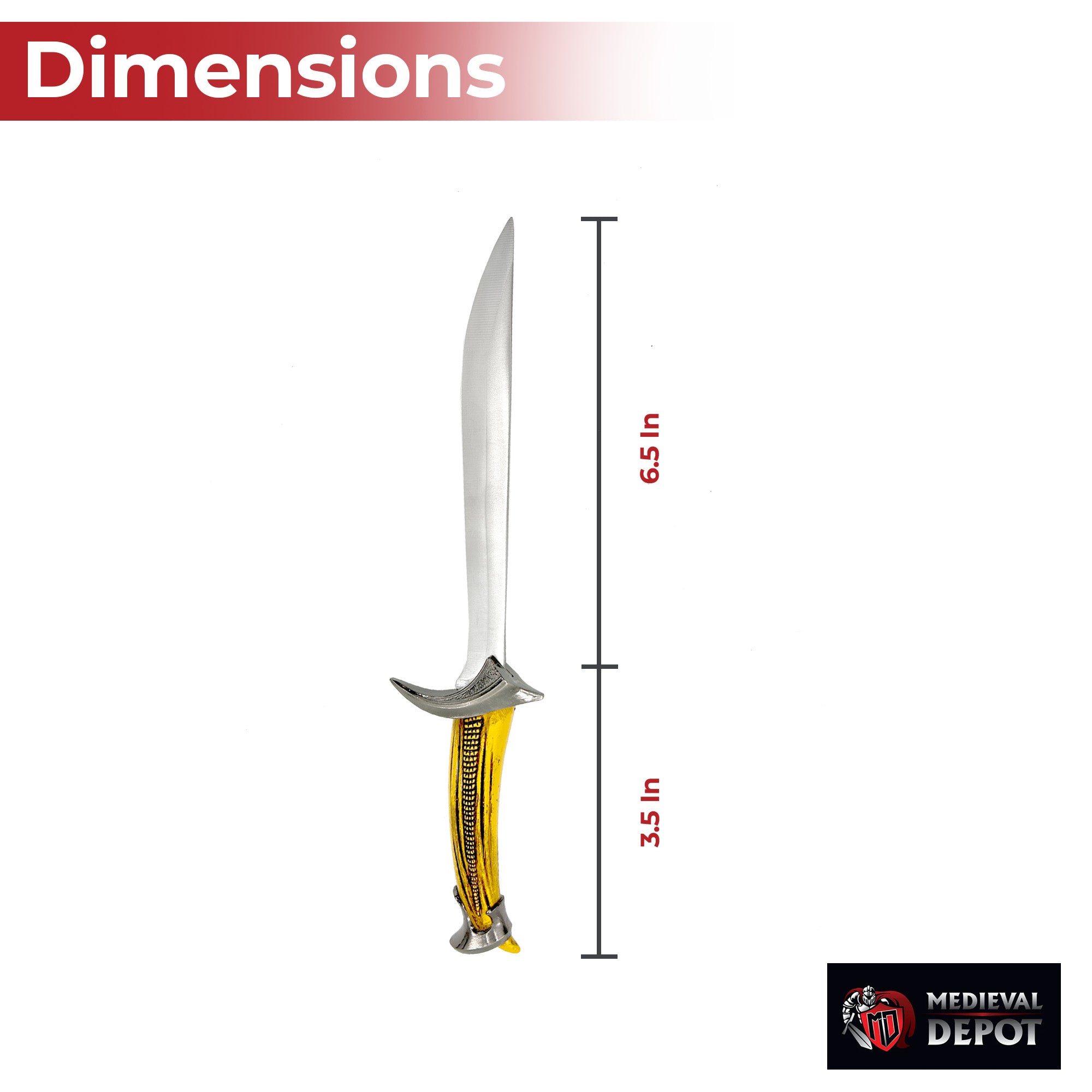 Elven Crest Enchanted Curved Dagger Dagger - Tophatter Daily Deals