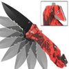 Emergency Red Realtree Camo Serrated Spring Assist Knife - Tophatter Daily Deals