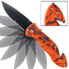Emergency Serrated Orange Realtree Camo Spring Assist Knife - Tophatter Daily Deals