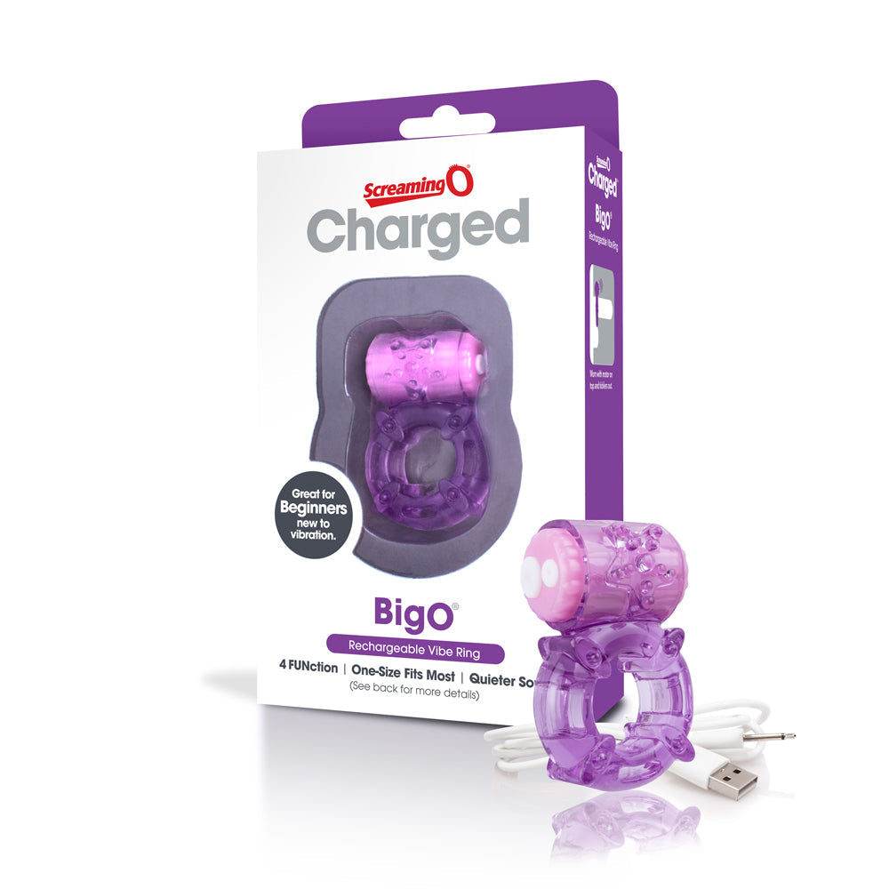 Screaming O Charged BigO – Rechargeable Vibrating Cock Ring > Cock Ring > Vibrating - Tophatter Daily Deals