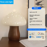 Enchanted Forest Mushroom Night Light Tri-Light + Walnut Color Lighting - Tophatter Daily Deals