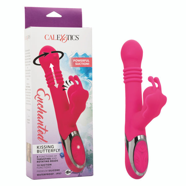 Enchanted Kissing Butterfly 5" Insertable Vibrator with Powerful Suction and Intimate Sensations > Vibrators > Ladies > Rabbit Multi - Tophatter Daily Deals