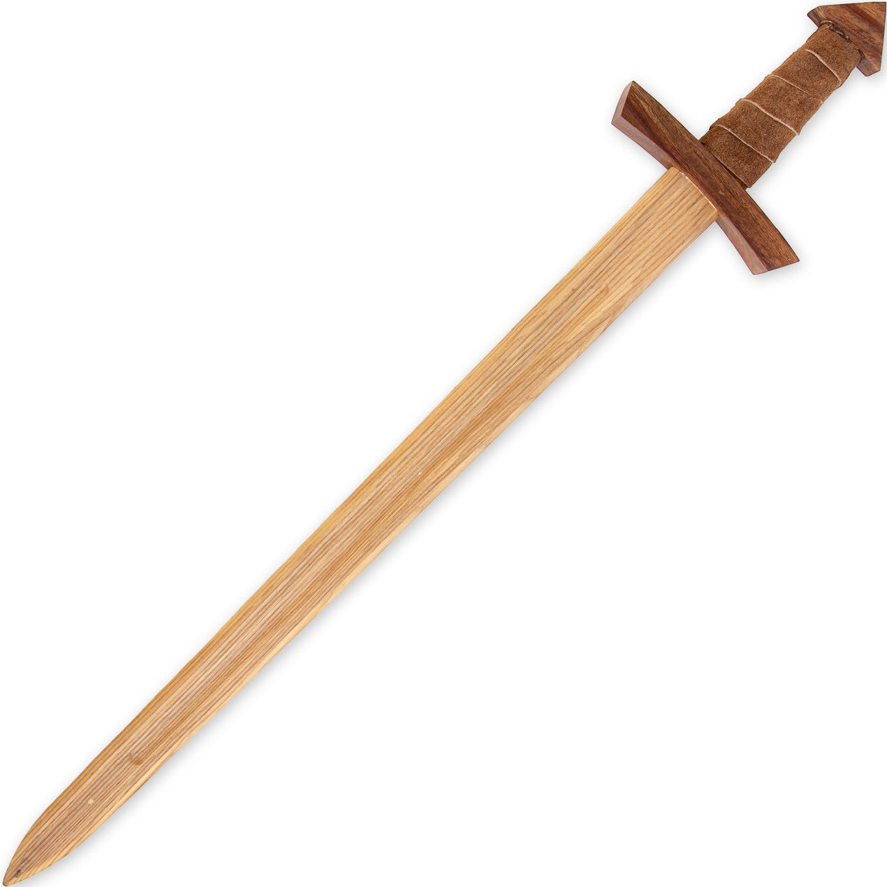 Enchanting Knights Apprentice Beech Wood Sword with Leather Grip Swords - Tophatter Daily Deals