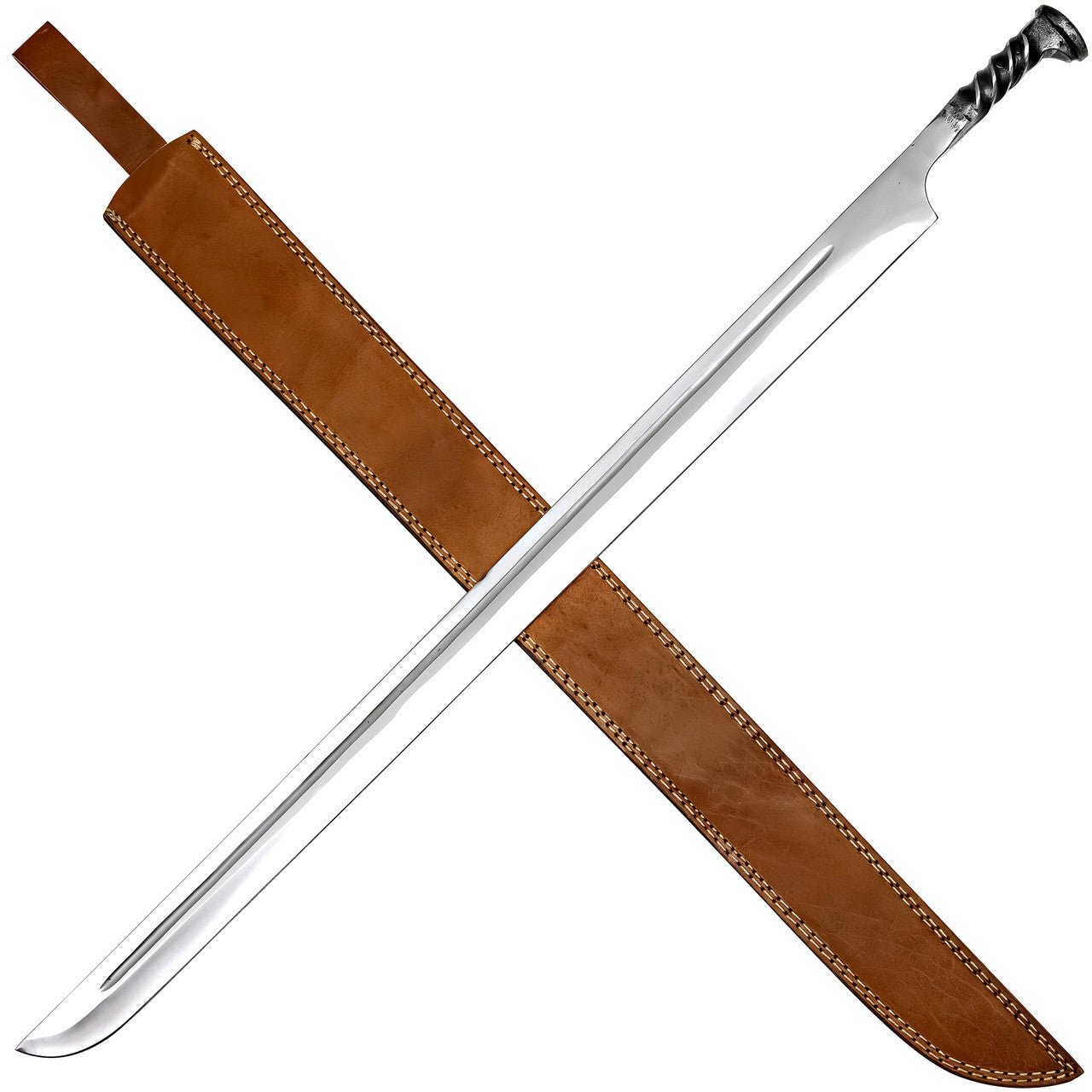 End of the Line High Carbon Steel Forged Locomotive Railroad Spike Sword Swords - Tophatter Daily Deals