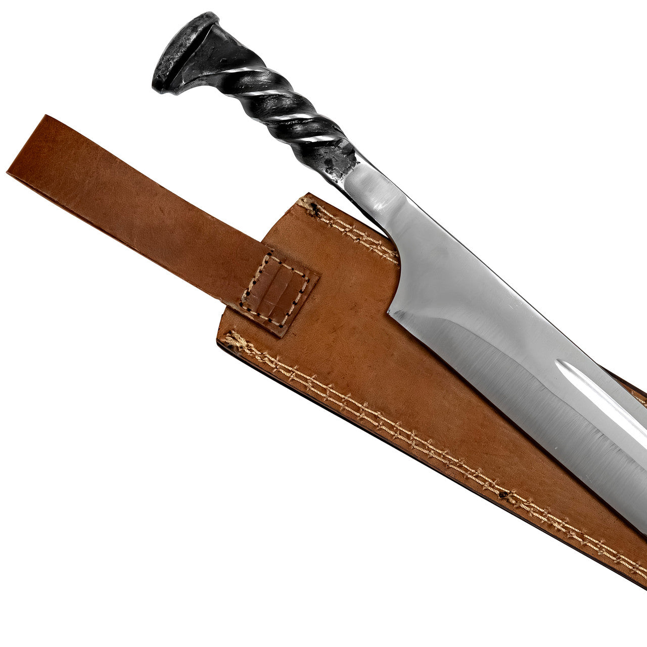 End of the Line High Carbon Steel Forged Locomotive Railroad Spike Sword Swords - Tophatter Daily Deals