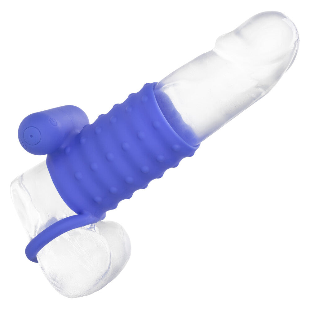 Endless Desires Enhancer – Ribbed Vibrating Cock Sleeve > Sex Toys For Men > Penis Sleeves - Tophatter Daily Deals