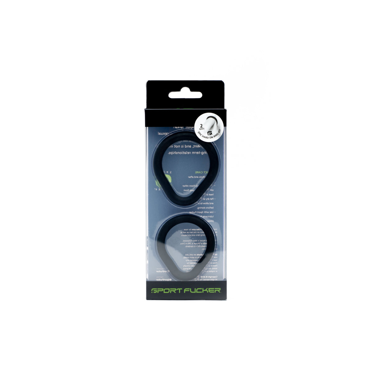 Epic Hard On Silicone Ring Kit 2 Pack Black > Cock Ring > Sets - Tophatter Daily Deals