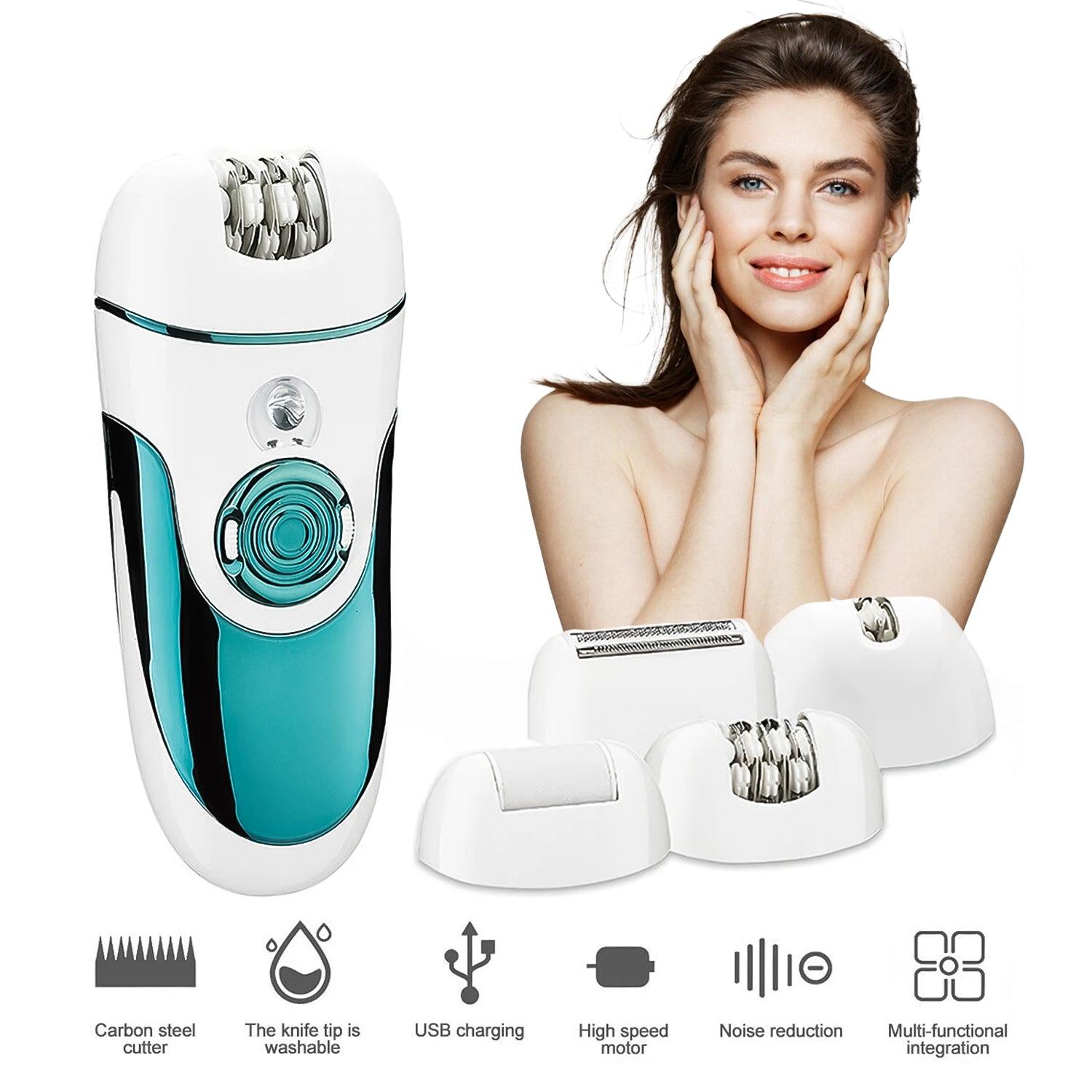 Ladies Hair Removal Devices - Epilator For Women Cordless Rechargeable Lady Body Facial Hair Removal Shaver Health & Beauty - Tophatter Daily Deals