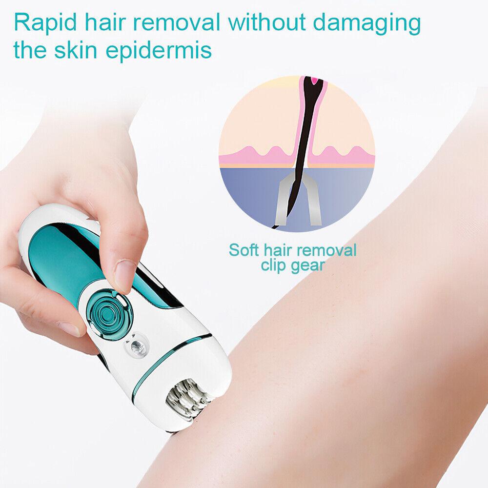 Ladies Hair Removal Devices - Epilator For Women Cordless Rechargeable Lady Body Facial Hair Removal Shaver Health & Beauty - Tophatter Daily Deals