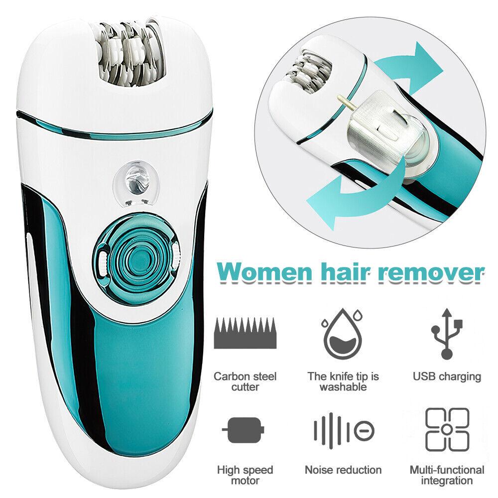 Ladies Hair Removal Devices - Epilator For Women Cordless Rechargeable Lady Body Facial Hair Removal Shaver Health & Beauty - Tophatter Daily Deals