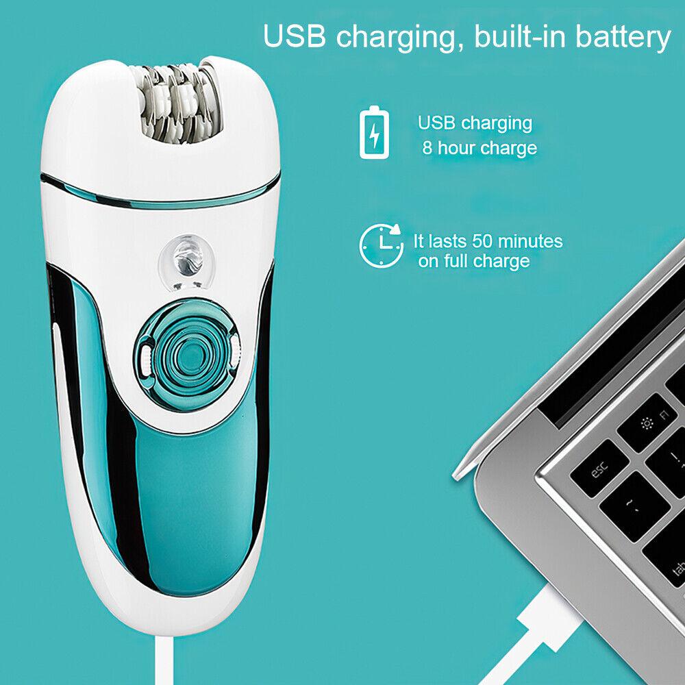 Ladies Hair Removal Devices - Epilator For Women Cordless Rechargeable Lady Body Facial Hair Removal Shaver Health & Beauty - Tophatter Daily Deals