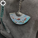 Metal Equilibrium Fan Keychain Backpack Pendant - Tophatter Daily Deals