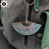 Metal Equilibrium Fan Keychain Backpack Pendant - Tophatter Daily Deals