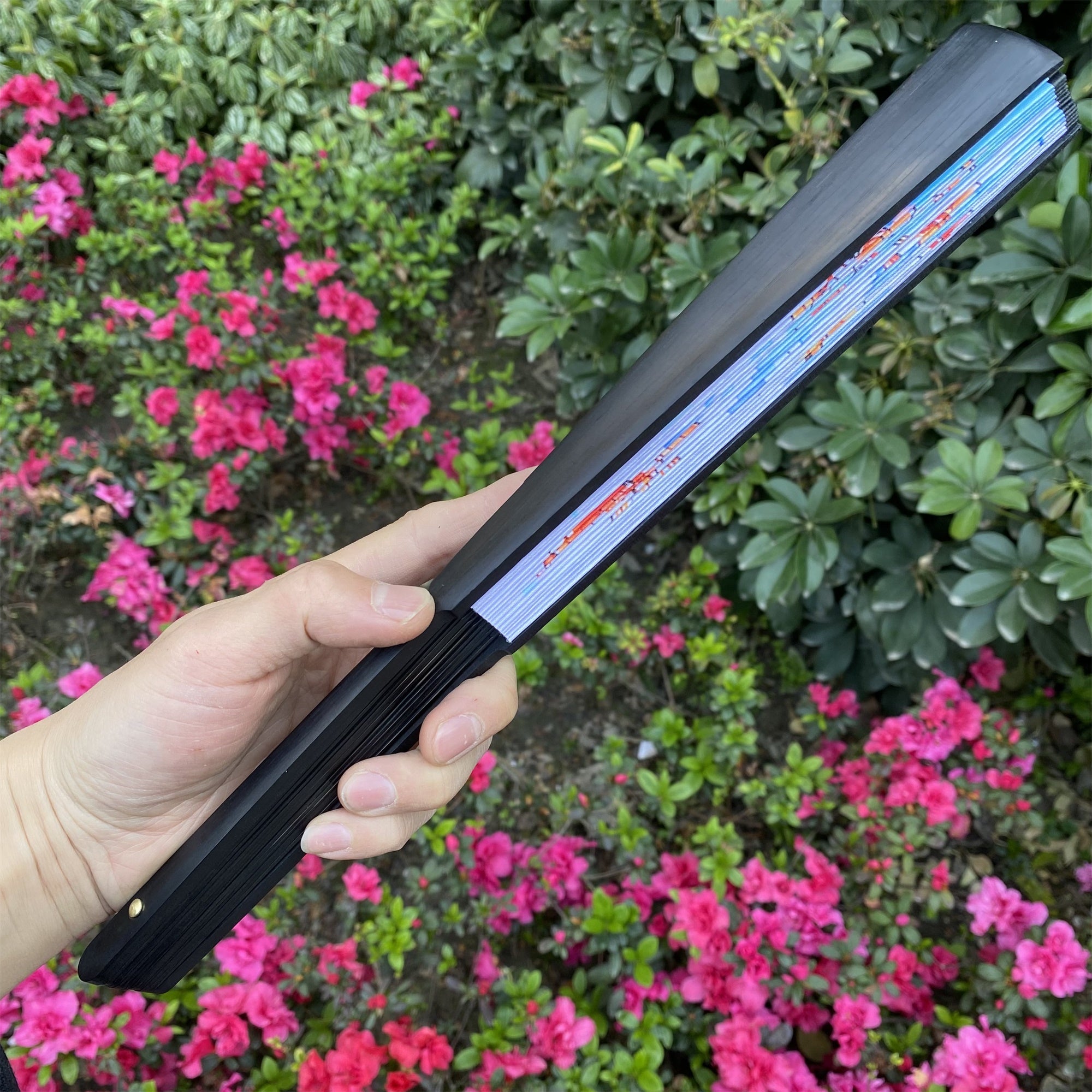 Val Equilibrium Folding Fan Cosplay Prop 2 Options - Tophatter Daily Deals