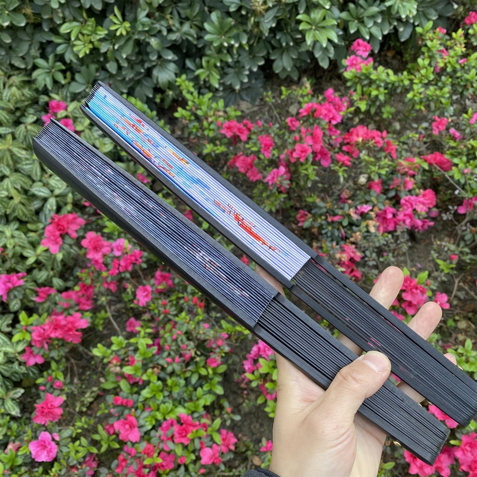 Val Equilibrium Folding Fan Cosplay Prop 2 Options - Tophatter Daily Deals