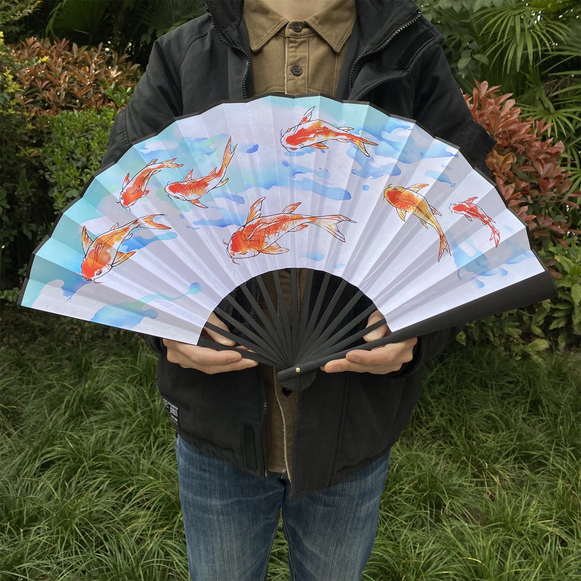 Val Equilibrium Folding Fan Cosplay Prop 2 Options White - Tophatter Daily Deals